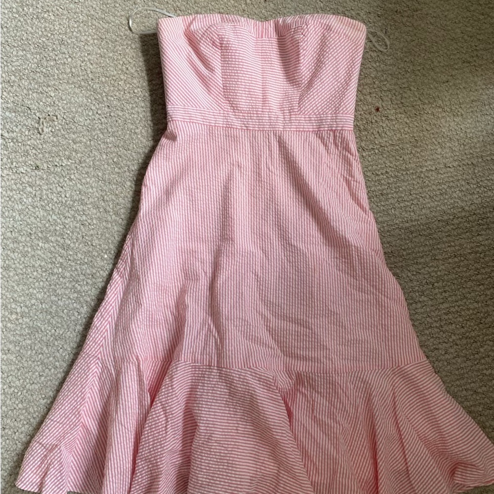 Jcrew strapless dress!